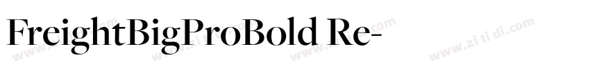FreightBigProBold Re字体转换